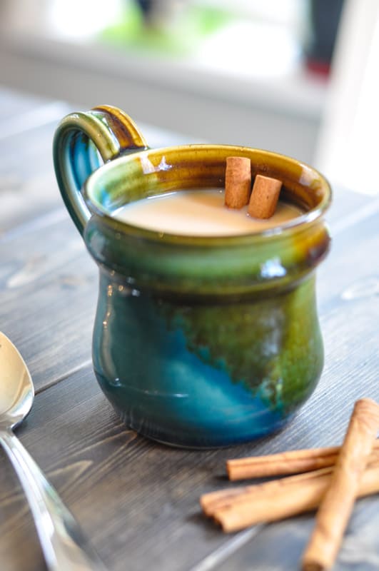 You are going to love this delicious chocolate chai tea and Baileys recipe - it's the perfect boozy warm beverage for the holidays!